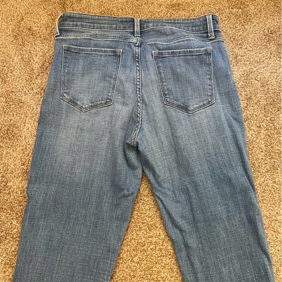 Cosmic Blue Love Distressed Straight Denim Jeans - Picture 3 of 3
